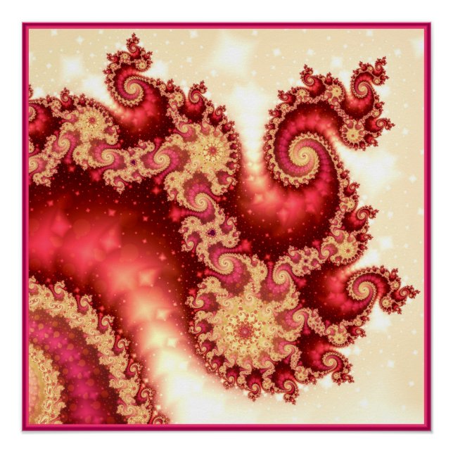Seahorse Valley Fractal Poster (Front)