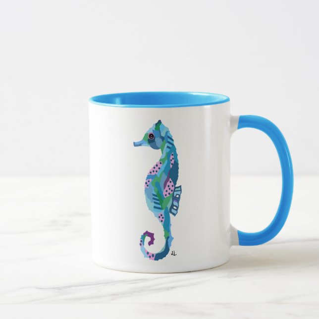 Seahorse Watercolor Coffee Mug (Right)