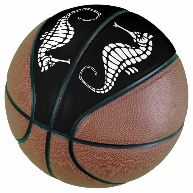 Seahorse White Basketball (Angled)