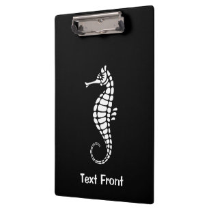Seahorse White Clipboard
