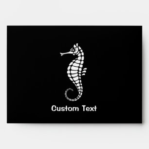 Seahorse White Envelope