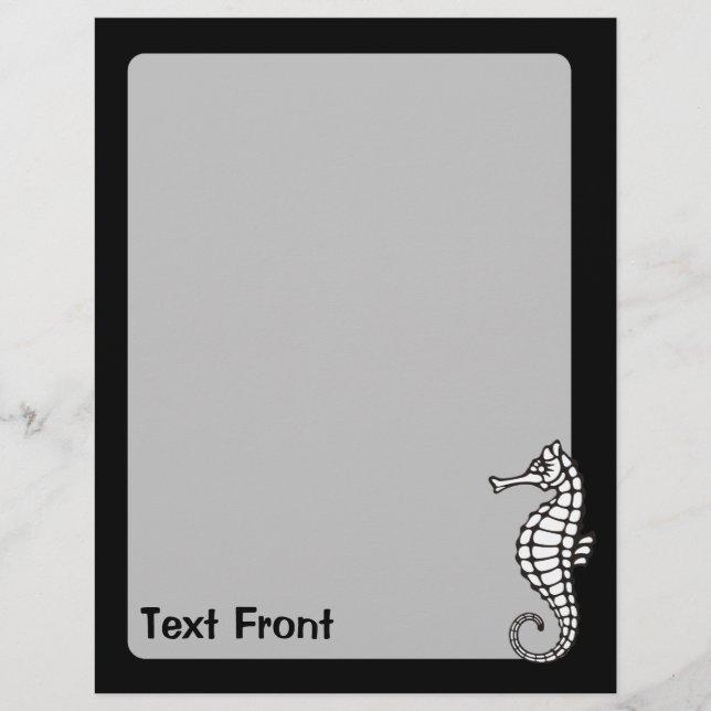 Seahorse White Flyer (Front)