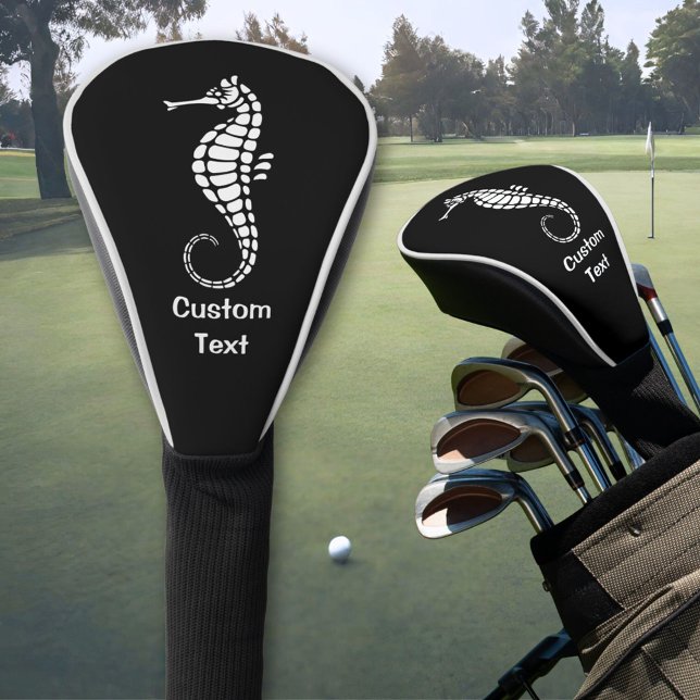 Seahorse White Golf Head Cover (Creator Uploaded)