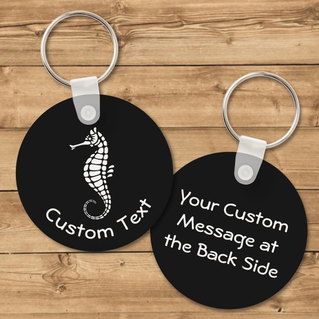 Seahorse White Keychain (Creator Uploaded)