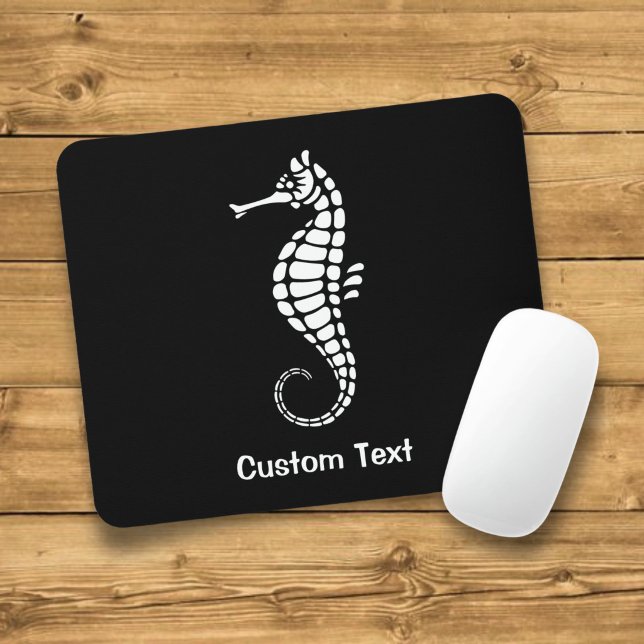 Seahorse White Mouse Mat (Creator Uploaded)