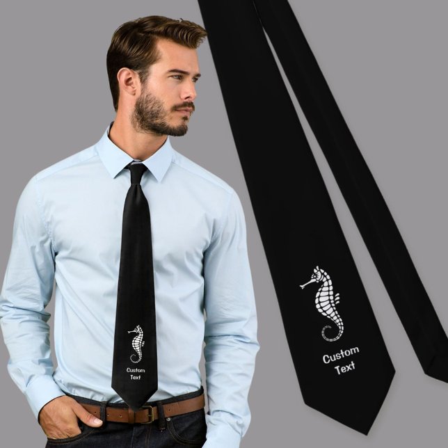 Seahorse White Tie (Creator Uploaded)
