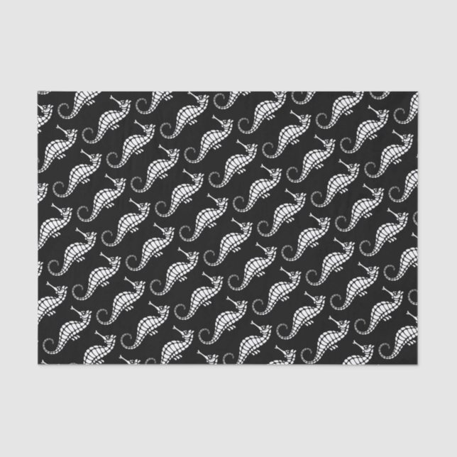 Seahorse White Tissue Paper (Front)