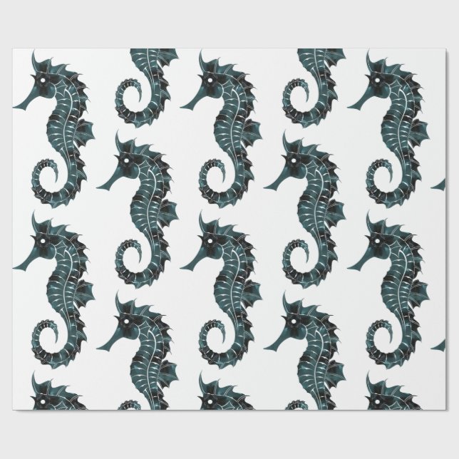 Seahorse Wrapping Paper (Flat)
