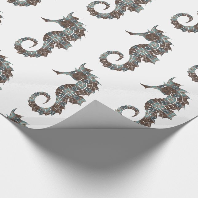 Seahorse Wrapping Paper (Corner)