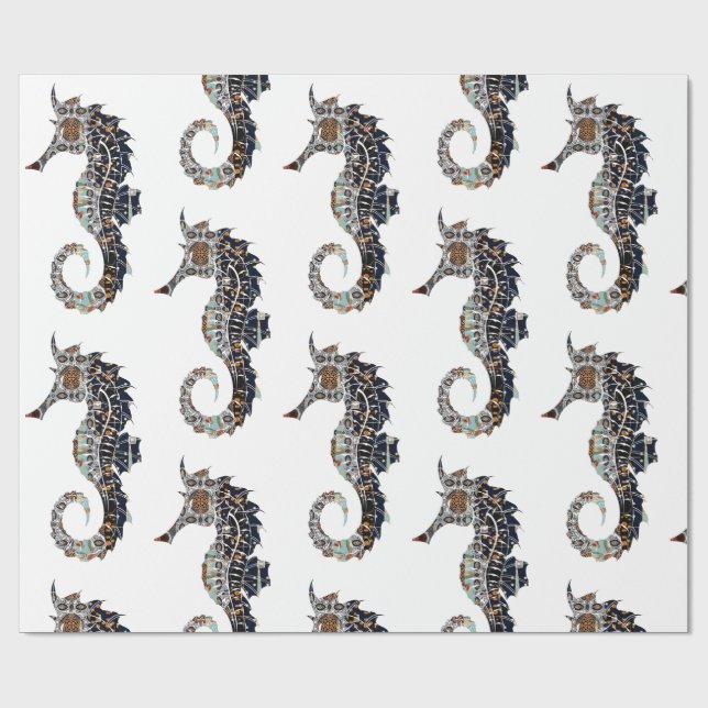 Seahorse Wrapping Paper (Flat)