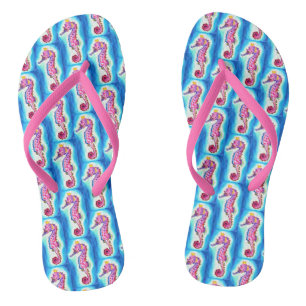 Seahorse Wrapping Paper Flip Flops