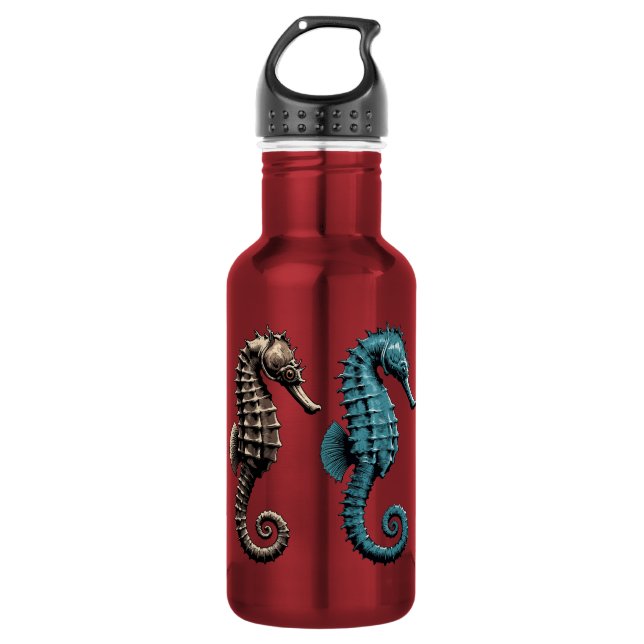 Seahorses  532 ml water bottle (Front)
