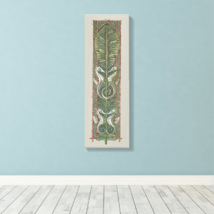 Seahorses and Seaweed, Vintage Art Nouveau Canvas Print