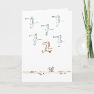 SEAHORSES Boynton Card