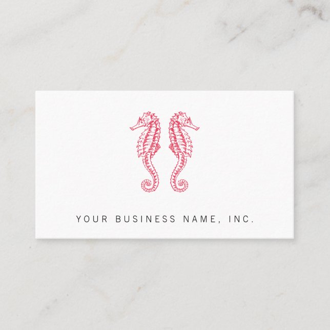 Seahorses Business Card (Front)