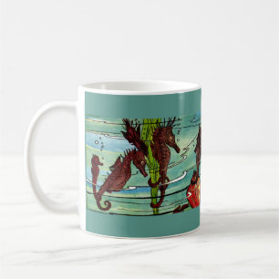 seahorses coffee mug