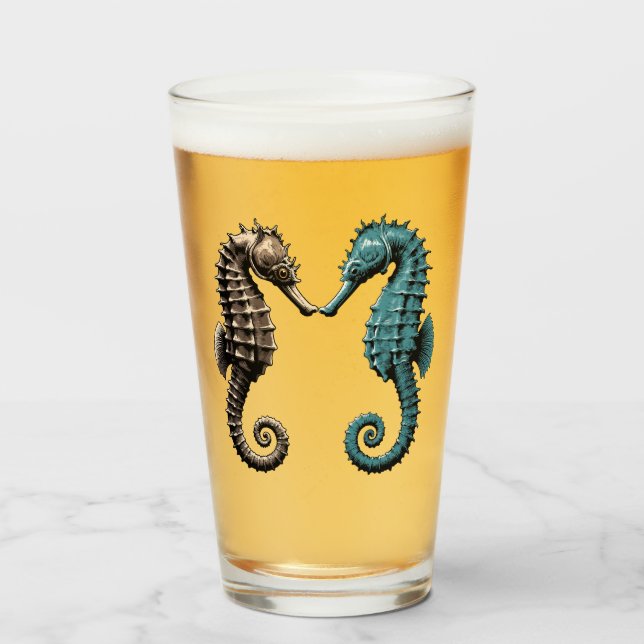 Seahorses  glass (Front Filled)