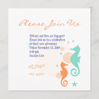 Seahorses Invitation