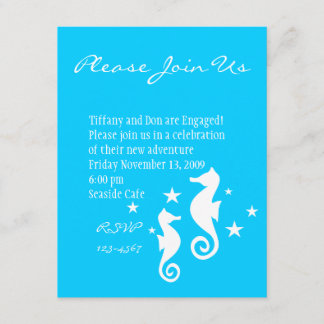 Seahorses Invitation