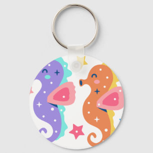 Seahorses Key Ring