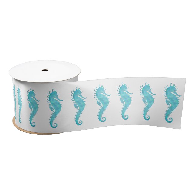 Seahorses Satin Ribbon (Spool)