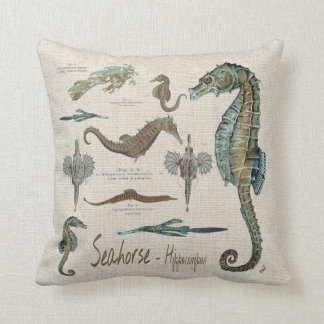 Seahorses, Sea dragons, and Sea pipes Cushion