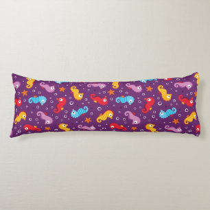 Seahorses Seamless Pattern Body Cushion