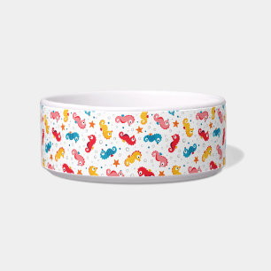 Seahorses Seamless Pattern Bowl