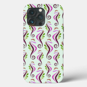 Seahorses Seamless Pattern iPhone 13 Pro Case