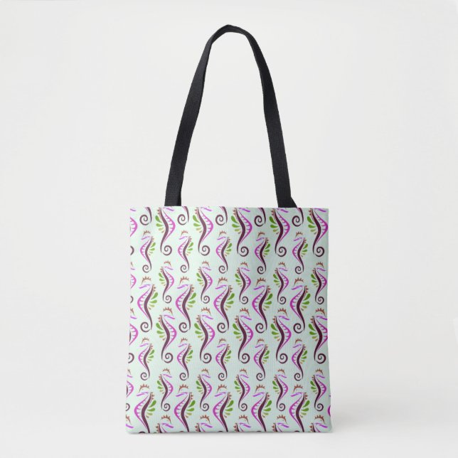 Seahorses Seamless Pattern  Tote Bag (Front)