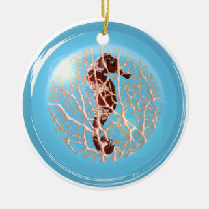 Seahose in a Bubble Ornament