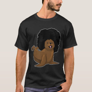 Seal Afro Hairs T-Shirt