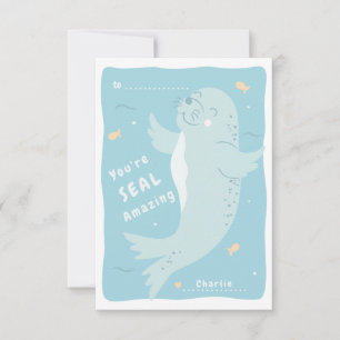 Seal Amazing Classroom Valentine Card