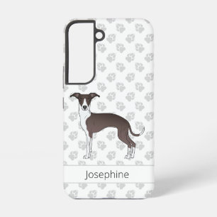 Seal And White Italian Greyhound Dog With Paws Samsung Galaxy Case