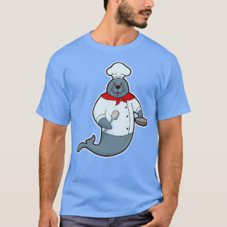 Seal as Cook with Pan Spatula T-Shirt