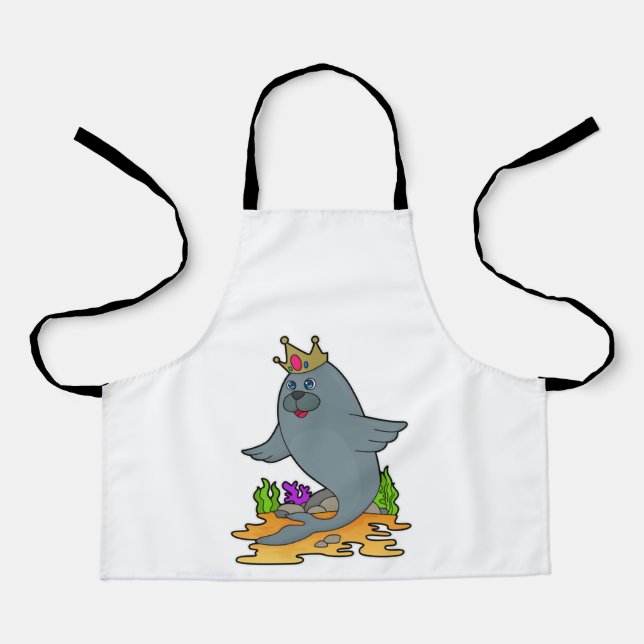 Seal as King with Crown Apron (Front)