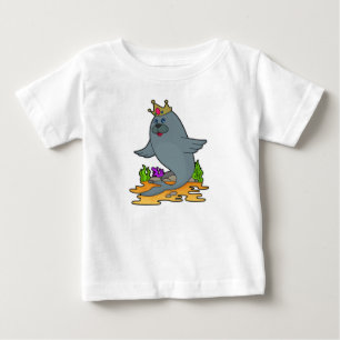 Seal as King with Crown Baby T-Shirt