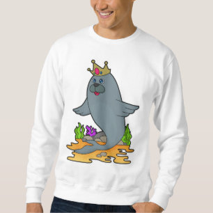 Seal as King with Crown Sweatshirt