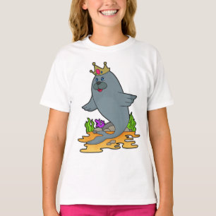 Seal as King with Crown T-Shirt