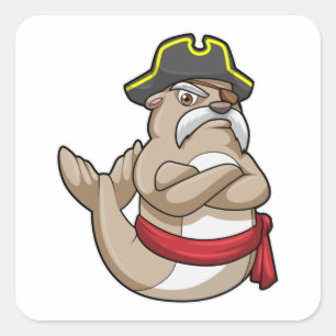 Seal as Pirate with Pirate hat