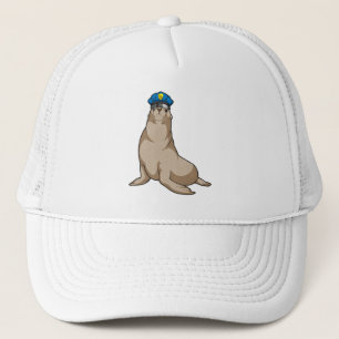 Seal as Police officer Trucker Hat