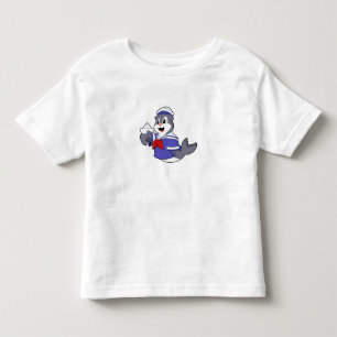 Seal as Sailor with Boat Toddler T-Shirt