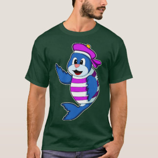 Seal as Sailor with Hat T-Shirt