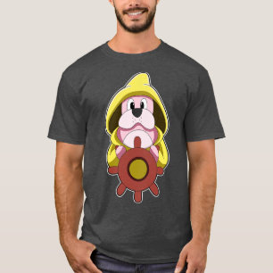 Seal as Sailor with Steering wheel T-Shirt