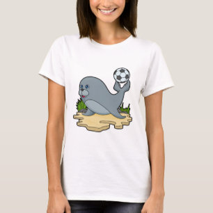 Seal as Soccer player with Soccer T-Shirt