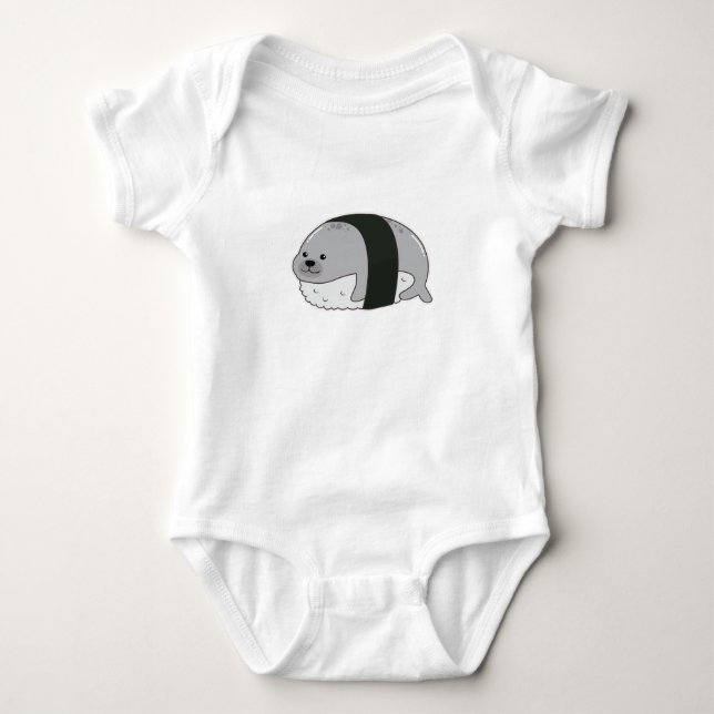 Seal as Sushi Baby Bodysuit (Front)