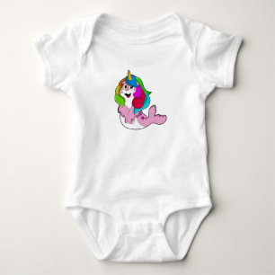 Seal as Unicorn Baby Bodysuit