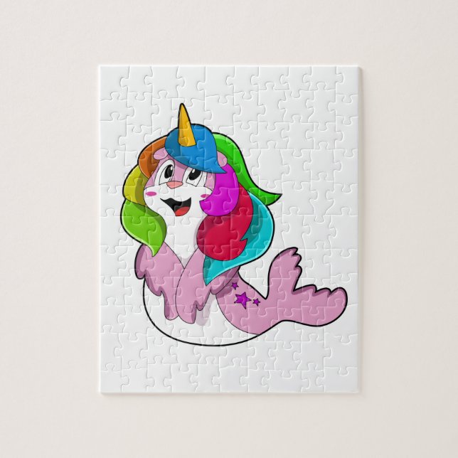 Seal as Unicorn Jigsaw Puzzle (Vertical)