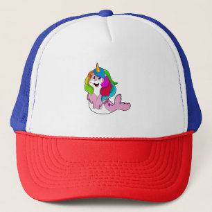 Seal as Unicorn Trucker Hat