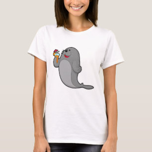 Seal at Drinking with Juice T-Shirt